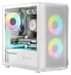 Logic Portos ARGB Mini biela / PC skriňa / micro-ATX / 1x USB 3.0 / 2x USB 2.0 / bez zdroja / priehľadná bočnica (AM-PORTOS-20-0000000-0002)