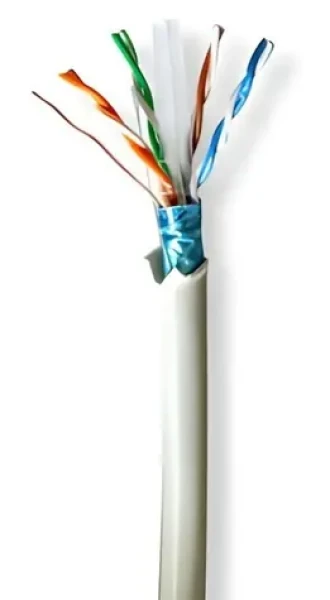 Nedis CAT6 šedá / Sieťový kábel / F/UTP / SOLID / 305 m / LSZH (CCBG8526GY305S)