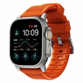 Nomad Rugged Strap remienok pre Apple Watch oranžová-strieborná (NM01287285)