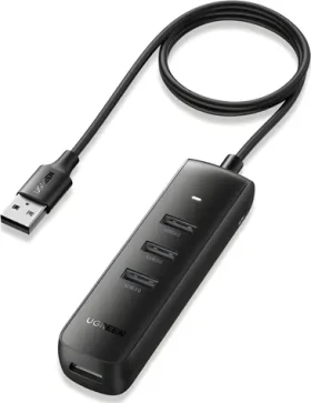 Ugreen CM416 čierna / USB hub / 4X USB-A 3.0 (80657B)