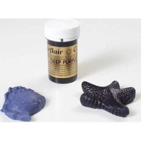 Gélová farba Sugarflair (25 g) Deep Purple 3027 tortám - Sugarflair - Sugarflair