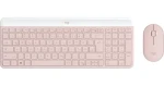 Logitech MK470 Slim Combo ružová / Set klávesnice a myši / Slim / Bezdrôtový (920-011314)