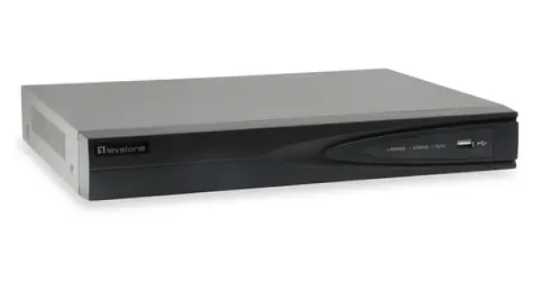 LevelOne NVR-0504 / NVR rekordér / pre 4 kamery / až 8 MPx / 1x HDD / 4X PoE / HDMI/VGA (NVR-0504)