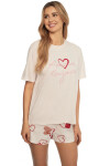 Dámske pyžamo 41309 Amour pink - HENDERSON Růžová L