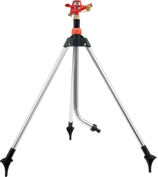 YATO Impulzný zavlažovač na trojnožke / Výška 65-93 cm / Rýchlospojka 1|2 / Výseč postreku 45-360° / Rozsah 24 m (YT-8984)