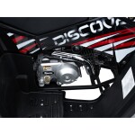 Mamido Detská benzínová štvorkolka RamiGO DISCOVERER 125CC čierno-červená