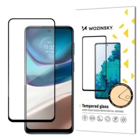 Wozinsky Full-Cover Ochranné tvrdené sklo pre Motorola Moto G42 čierna / Lepenie cez celý displej