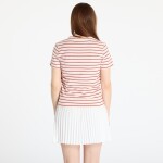 Tričko LACOSTE Striped T-shirt Angora/ Latte/ Iberis M