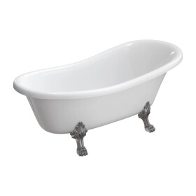 OMNIRES - ATENA COMFORT M+ voľne stojaca vaňa, 168 x 76 cm, biely lesk ATENA168BP
