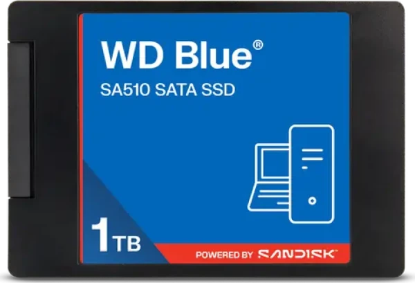 WD Blue SA510 1TB / SSD / 2.5" SATA III / R: 560 MB / s / W: 520 MB / s / TLC / 5 rokov (WDS100T5B0A-00LMP0)