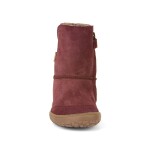 Dievčenská zimná barefoot obuv TEX SUEDE Bordeaux, Froddo, G3160238-1, červená - 25