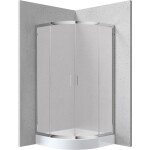 DEANTE - Funkia chróm - Sprchovací kút, polguľatý, 80x80 cm - výška 170 cm KYP_654K