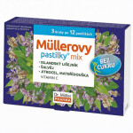 DR. MÜLLER Pastilky mix bez cukru 3 x 12 ks
