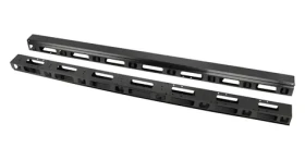 Lanberg Vertikálny organizér káblov 37U čierny / Organizér káblov / 19" rack / 2 ks / šírka 800 mm (AK-1209-B)
