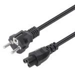 Manhattan napájací kábel CEE7/7 - IEC C5 čierny / Napájací kábel / 3 m / 250 V (356602)