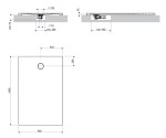 OMNIRES - Sprchová vanička AQUAROCK kompozit, protišmyková, obdĺžniková 90 x 140 cm, biela mat AQUAROCK90-140BM