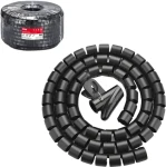 Unitek organizátor káblov čierny / Špirála / 10 m / 22 mm (OT1102ABK03-10M)