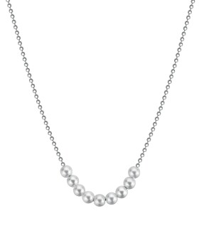 Brosway Pôvabný strieborný náhrdelník s perlami Infinite White Fancy FIW136