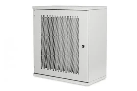 Digitus SOHO 12U sivá 595x540x400 mm / Nástenný rozvádzač / 19" / neskladaný / uzamykateľný (DN-19-12U-S-PD)