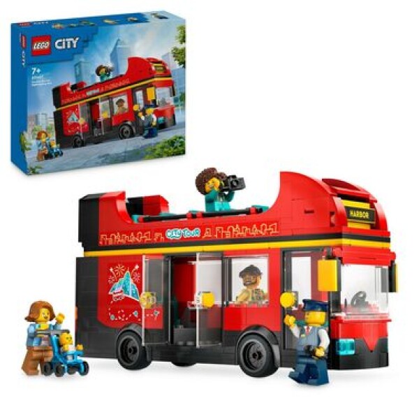 LEGO® City Great Vehicles 60407 Červený dvojpodlažný vyhliadkový autobus