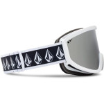 Snowboardové okuliare Volcom FOOTPRINTS WHITE RERUN/SILVER CHROME silver mirrors (VG0622316) Jedna velikost