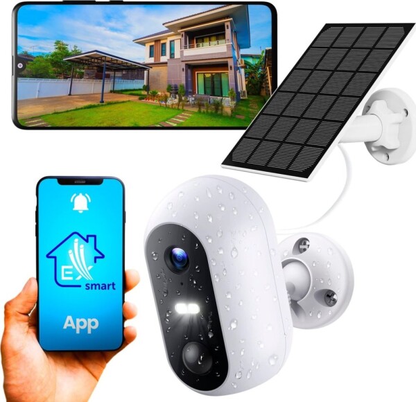 ExtraLink EXTRALINK SMART LIFE SolarEye 2MP OUTDOOR WIRELESS BATTERY SECURITY CAMERA + SOLAR PANEL SET - ESC-X1S