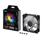 Asus TUF GAMING TR120 ARGB čierna / 120mm / Hydraulic bearing / 2000 RPM / 77.4 CFM / 29 dB (90DA0090-B09000)