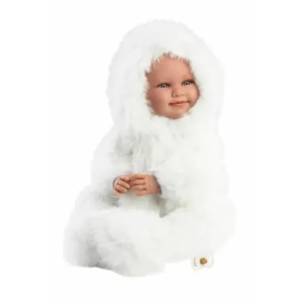 Llorens 74505 NEW BORN - realistická bábika bábätko so zvukmi a mäkkým látkovým telom - 45 cm