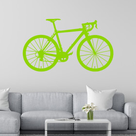 Veselá Stena Samolepka Bicykel Farba: zelená, Veľkosť: 80 x 46 cm