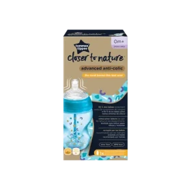 Tommee Tippee Dojčenská fľaša C2N ANTI-COLIC Boy 260ml / od 0 mesiacov (422575TT)