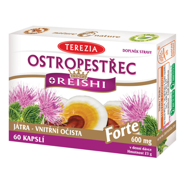 TEREZIA Pestrec + reishi forte 60 kapsúl