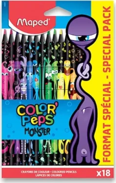 Maped Pastelky Color#39;Peps Monster 18ks (141259)