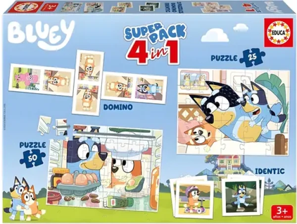 Educa Súbor hier Bluey 4v1