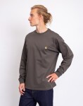 Carhartt WIP L/S Chase T-Shirt Shungite / Gold M