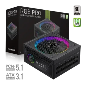 Gamemax RGB PRO 1300P / Napájací zdroj / 1300W / 80 PLUS Platinum / Full Modular / RGB (RGB PRO 1300P)