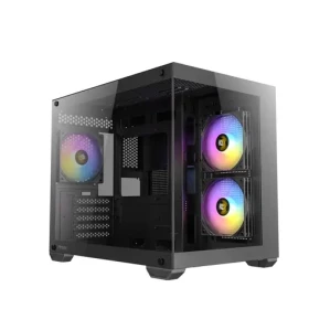 Antec CX600M ARGB čierna / mATX / 2x USB-A 2.0 / 1x USB-C 3.0 / 3x 120mm ARGB / bez zdroja / priehľadná bočnica (0-761345-10147-9)
