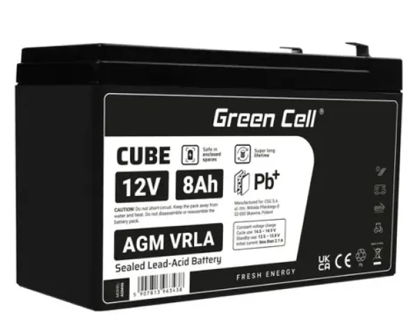 Green Cell AGM batéria 12V 8Ah (AGM46)