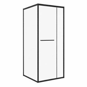 KERRA - Sprchovací kút Heidi BL SQ 80x80, čierny (bez vaničky) 5907548125965