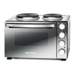 Rommelsbacher KM 3300 strieborná-čierna / Minikuchynka / 3250 W / 30 l / 2 platničky (KM 3300)