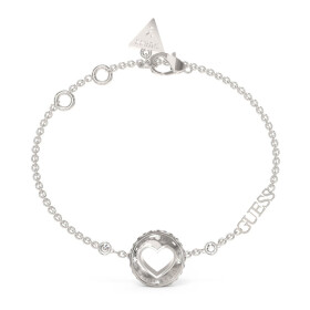 Guess Nežný oceľový náramok Rolling Hearts JUBB03344JWRH 17 - 21 cm - L