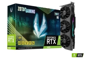 Zotac RTX 3090 Trinity OC / 1395-1710 MHz / 24GB GDDR6X / 384bit / 1x HDMI + 3x DP / 350W (8+8) (ZT-A30900J-10P)