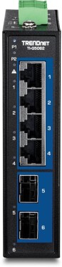 TRENDnet TRENDnet 6-Port Industrial 2.5G DIN-Rail Switch with 10G SFP