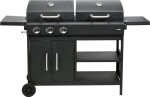 Lund 99649 Grill záhradný gazowo-na drevené uhlie 8.4 kW 38 cm x 47.5 cm