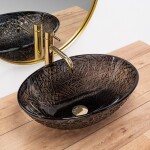 REA - Umývadlo na dosku FROST BLACK REA-U5071