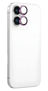 AmazingThing AR Aluminum 2 ružová / Ochranné sklo šošoviek fotoaparátu / Apple iPhone 16 a 16 PLUS / Hliníkový rámček