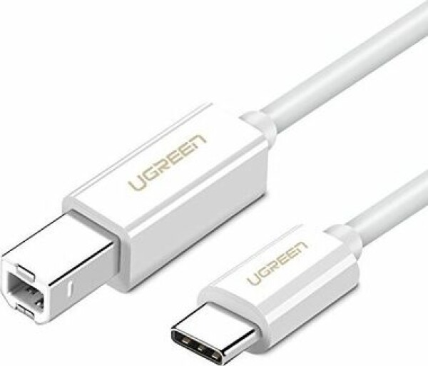 Ugreen Kábel USB-C (M) - USB-B 2.0 (M) 1m biela (6957303845606)