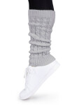 Yoclub Návleky na nohy Grey Braid SOC-0001U-6600 Grey UNI