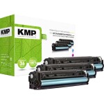 KMP H-T171 CMY toner kombinované balenie náhradný HP 131A, CF211A, CF212A, CF213A zelenomodrá, purpurová, žltá 1800 Seiten kompatibilná náplň do tlačiarne; 1236,0030