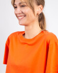 Organic Basics True Heavy Boxy Tee Tangerine L
