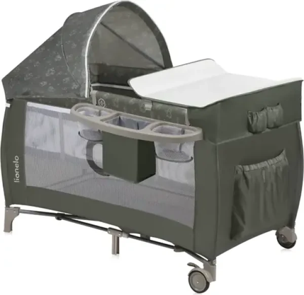 Lionelo Postieľka cestovná Sven PLUS Beige Olive / od 0 do 3 rokov / do 15 kg (LO-SVEN PLUS BEIGE OLIVE)